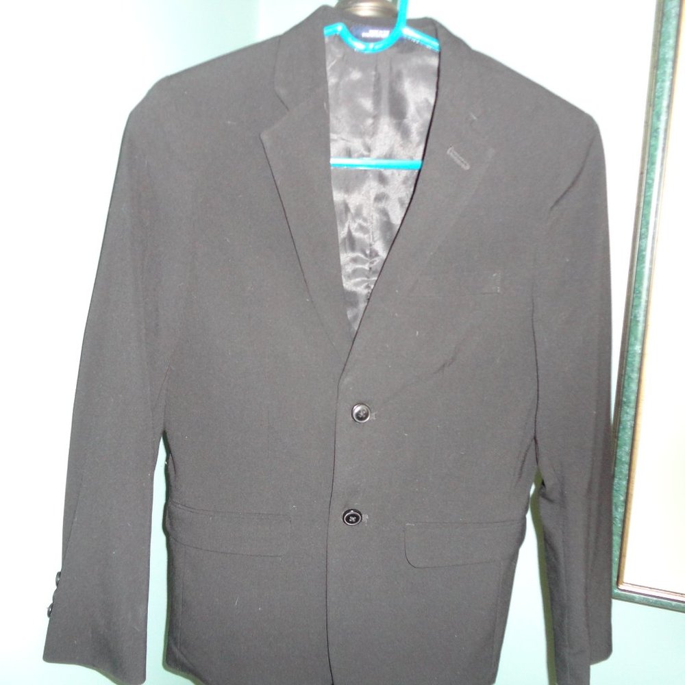 Boys dress Jacket, BLACK, Size 14R Chaps Brand